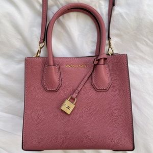 New Michael Kors Small Mercer Bag in Dusty Rose